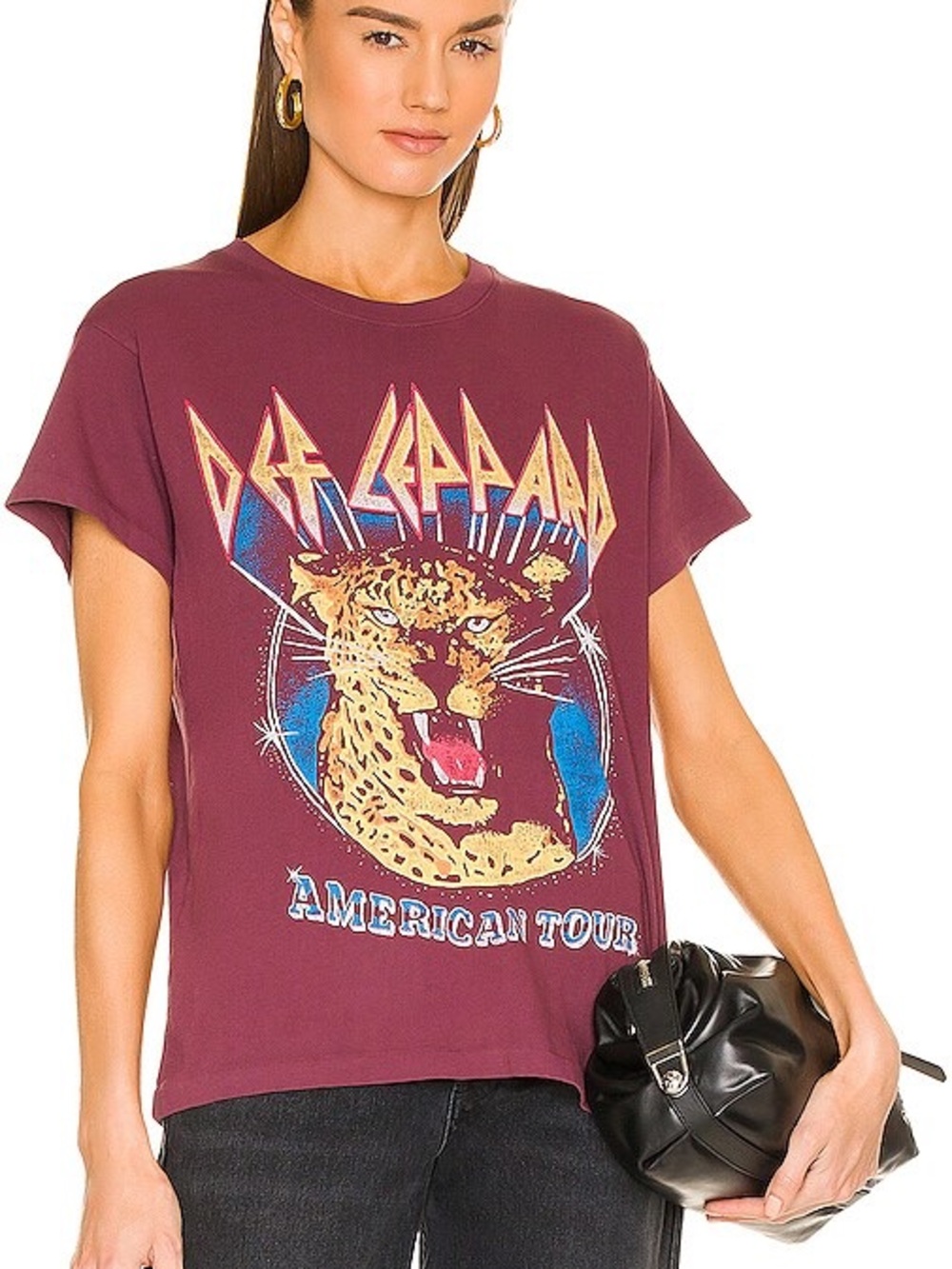 Daydreamer Def Leppard American Tour Huckleberry Graphic Tee Size M